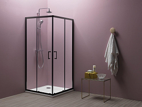 Фото Душевой уголок Kolpa San Eco Quat TKK 80х80 см black