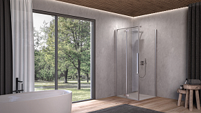 Фото Дверь для душевого уголка Kolpa San Polaris Fold D 100 см R silver