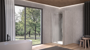 Фото Душевая дверь в нишу Kolpa San Polaris Fold N 80 см L silver