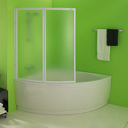 Фото Шторка на ванну Kolpa San Quat TP 108 см white