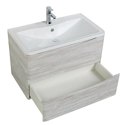 Фото Тумба под раковину BelBagno Acqua 80 подвесная, rovere vintage bianco