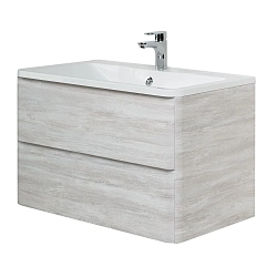 Фото Тумба под раковину BelBagno Albano 100 подвесная, rovere vintage bianco
