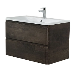 Фото Тумба под раковину BelBagno Albano 100 подвесная, rovere nature grigio