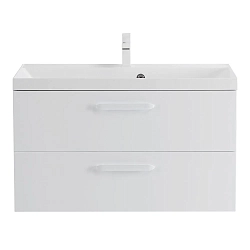 Фото Тумба под раковину BelBagno Aurora 80 подвесная, bianco lucido