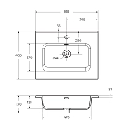Мебельная раковина BelBagno BB600ETL 60 см , изображение 3