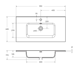 Фото Мебельная раковина BelBagno BB900ETL 90 см