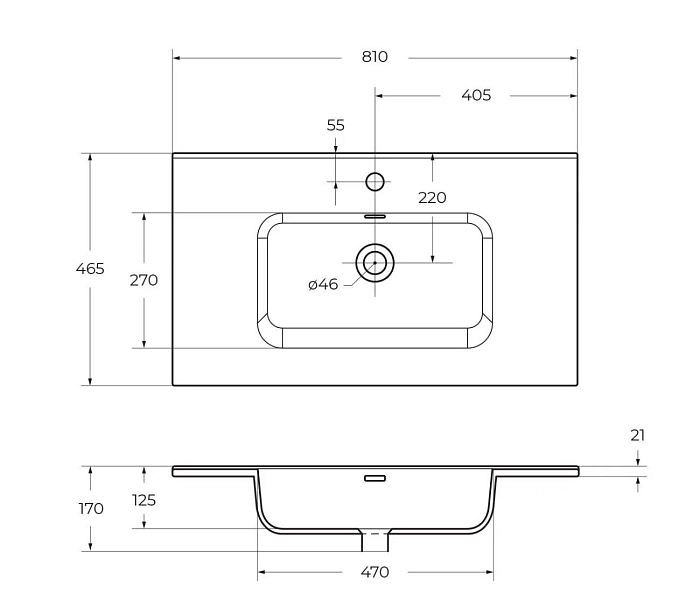 Мебельная раковина BelBagno BB800ETL 80 см , изображение 3