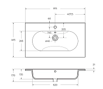 Изображение Мебельная раковина BelBagno Love LOV-800-LVB 80 см Мебельная раковина BelBagno Love LOV-800-LVB 80 см , изображение 3