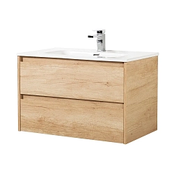 Фото Тумба под раковину BelBagno Kraft 100 подвесная, rovere nebrasca nature