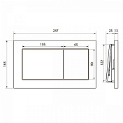 Кнопка смыва Point Ника PN44081C хром , изображение 4