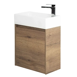 Фото Тумба под раковину BelBagno Kraft Mini 50 L подвесная, rovere tabacco