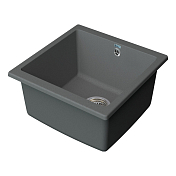 Изображение Мойка кухонная Point Бату 45 PN3008AL серая Мойка кухонная Point Бату 45 PN3008AL серая , изображение 2
