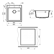 Изображение Мойка кухонная Point Моко 47 PN3006W белая Мойка кухонная Point Моко 47 PN3006W белая , изображение 3