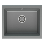 Изображение Мойка кухонная Point Сидли 55 PN3007AL серая Мойка кухонная Point Сидли 55 PN3007AL серая , изображение 1