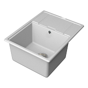 Изображение Мойка кухонная Point Стил 65 PN3009W белая Мойка кухонная Point Стил 65 PN3009W белая , изображение 2