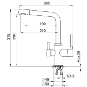 Смеситель Point PN3103AL для кухонной мойки , изображение 2