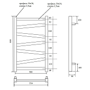 Изображение Полотенцесушитель электрический Point Феникс П7 PN15158WE 50x80 белый Полотенцесушитель электрический Point Феникс П7 PN15158WE 50x80 белый , изображение 5