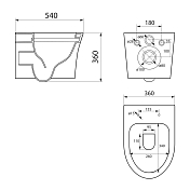 Изображение Унитаз подвесной Point Вега PN41711 Унитаз подвесной Point Вега PN41711 , изображение 6