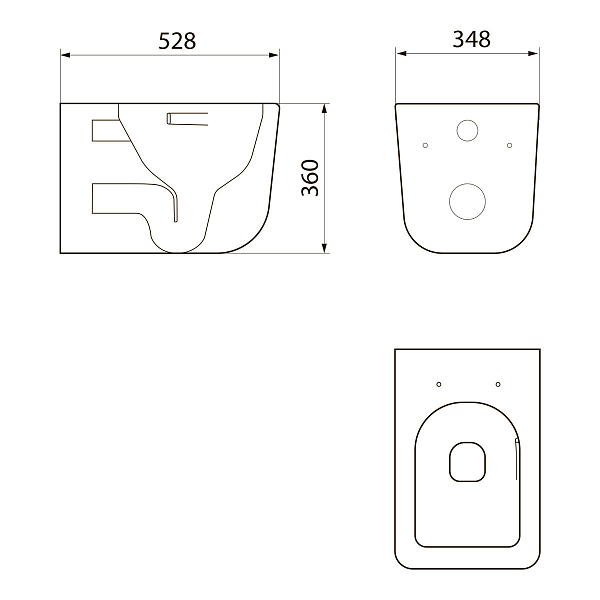 Унитаз подвесной Point Меркурий PN41831GM , изображение 10