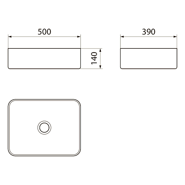 Раковина Point Меркурий PN43832BM 50 см , изображение 5