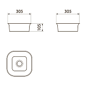 Изображение Раковина Point Ника PN43081 31 см Раковина Point Ника PN43081 31 см , изображение 5