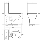Унитаз-компакт BelBagno Lounge безободковый , изображение 13