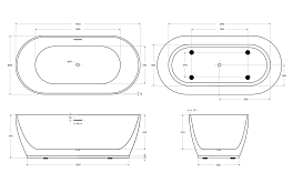 Изображение Акриловая ванна BelBagno BB413-1700-800 170х80 Акриловая ванна BelBagno BB413-1700-800 170х80 , изображение 6