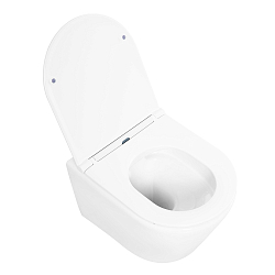 Фото Комплект BelBagno Tre BB8001CHR/SC/BB002-80/BB014-SR-BIANCO кнопка смыва белая