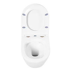 Фото Комплект BelBagno Tre BB8001CHR/SC/BB002-80/BB014-SR-BIANCO кнопка смыва белая