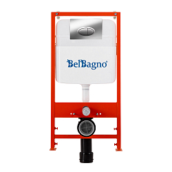 Фото Комплект BelBagno Stylus CZR-513-TH-R/CZR2316SC/BB026/BB051CR кнопка смыва хром глянец