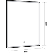 Изображение Зеркало Dreja Point 60 c подсветкой Зеркало Dreja Point 60 c подсветкой , изображение 5
