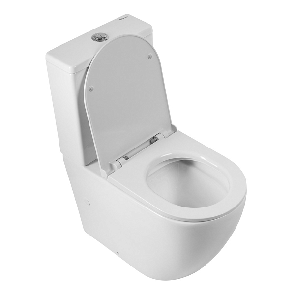 Унитаз-компакт BelBagno Sfera-R BB2141CPR/BB902SC безободковый , изображение 2