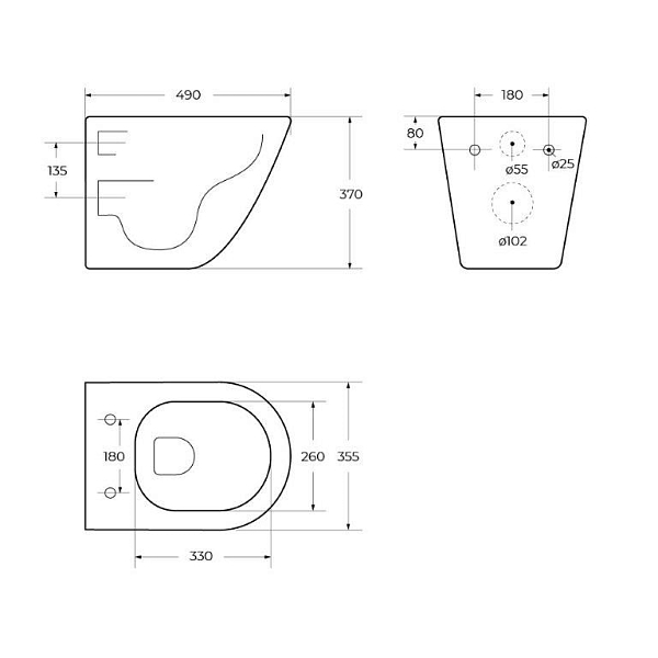Унитаз подвесной BelBagno Sfera-R BB046CHR/BB902SC безободковый , изображение 8