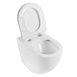 Фото Унитаз приставной BelBagno Sfera-R BB2141CBR/BB2111SC безободковый