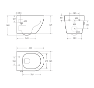 Унитаз подвесной BelBagno Uno BB3105CHR-BS/SC , изображение 15