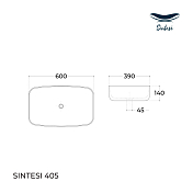 Изображение Раковина Sintesi LVB-APP-405 60 см Раковина Sintesi LVB-APP-405 60 см , изображение 2