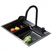 Изображение Мойка кухонная Abber Wasser Kreis AF2194B черная матовая Мойка кухонная Abber Wasser Kreis AF2194B черная матовая , изображение 1