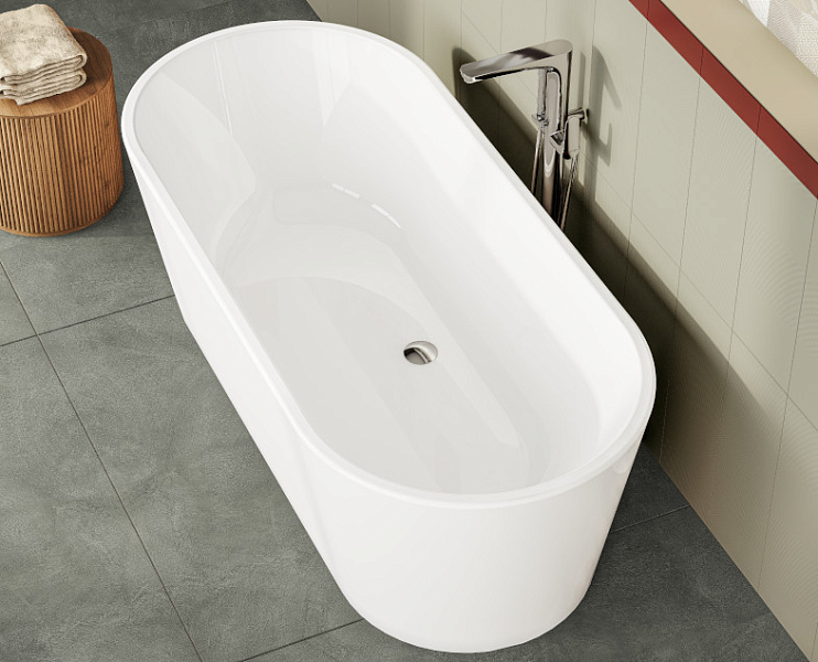 Акриловая ванна Virta Geo 180x80 отдельностоящая , изображение 5