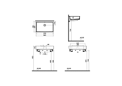 Изображение Раковина Vitra ArchiPlan 7404B003-0012 60 см Раковина Vitra ArchiPlan 7404B003-0012 60 см , изображение 2