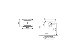Изображение Раковина Vitra Geo 7425B003-0012 60 см Раковина Vitra Geo 7425B003-0012 60 см , изображение 4