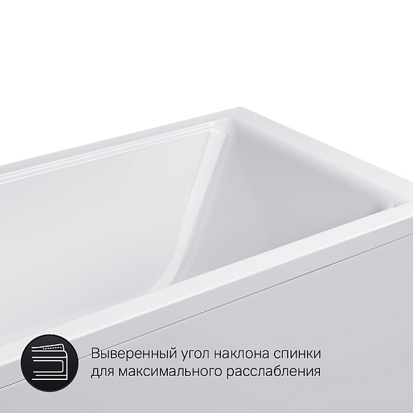 Акриловая ванна AM.PM Gem 160х70 , изображение 4