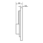 Изображение Кнопка смыва Caprigo Dew ABS DA001 хром Кнопка смыва Caprigo Dew ABS DA001 хром , изображение 3