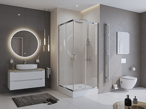 Фото Душевой уголок BelBagno Uno 195-A-2-100-C-Cr