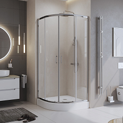 Фото Душевой уголок BelBagno Uno 195-R-2-80-C-Cr