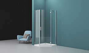 Фото Душевой уголок BelBagno Kraft P-1-100-C-Cr-R