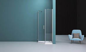 Фото Душевой уголок BelBagno Kraft P-1-90-C-Cr-L