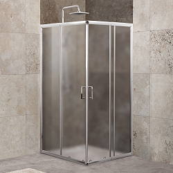 Фото Душевой уголок BelBagno Unique A-2-85/100-P-Cr