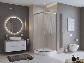 Фото Душевой уголок BelBagno Uno-195 R-2-100-CH-CR