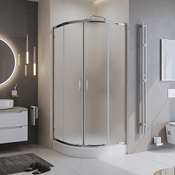 Фото Душевой уголок BelBagno Uno-195 UNO-195-R-2-100-P-Cr