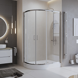 Фото Душевой уголок BelBagno Uno-195 UNO-195-RH-2-120/90-C-Cr